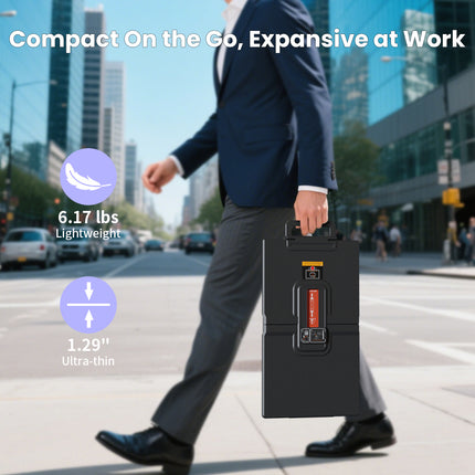 Hyangin D1 24" Portable Monitor (2025 Upgrade), 1080P FHD, 100Hz, 120% sRGB IPS, Adjustable Stand for Laptop, MacBook & Phones