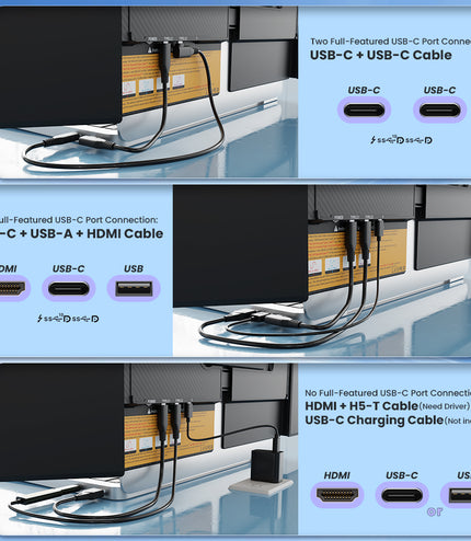 Hyangin S8 Pro 14" Foldable Triple Laptop Monitor