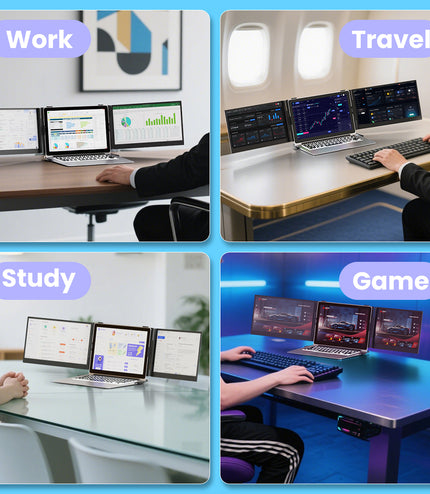 Hyangin S8 Pro 14" Foldable Triple Laptop Monitor