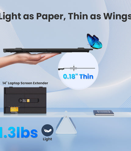 Hyangin S8: The Ultra-Light 14" Portable Laptop Screen Extender