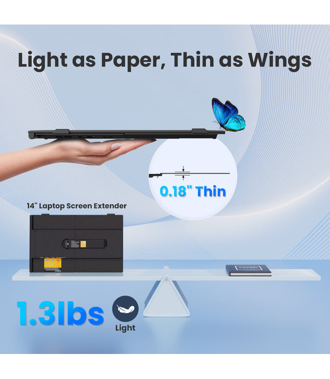 Hyangin S8: The Ultra-Light 14" Portable Laptop Screen Extender