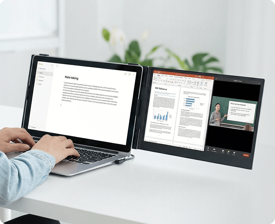 0.6kg of Pure Productivity. S8 14" Laptop Screen Extender