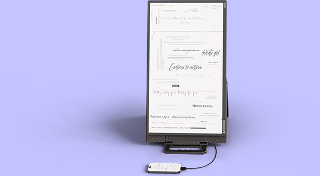 Travel Ready Slim, durable, and cable-free setup.